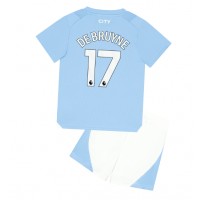 Dětský Fotbalový dres Manchester City Kevin De Bruyne #17 2023-24 Domácí Krátký Rukáv (+ trenýrky)